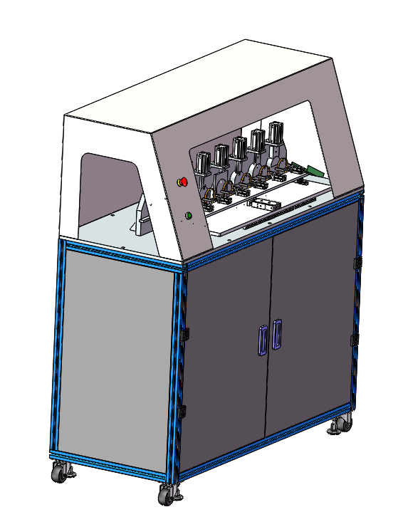 弹簧圈自动化生产线3D模型图纸 step格式